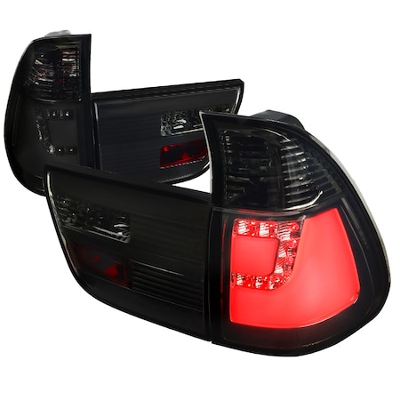 Spec-D Tuning 00-06 Bmw X5 Smoked LED Tail Lights LT-X500GLED-TM